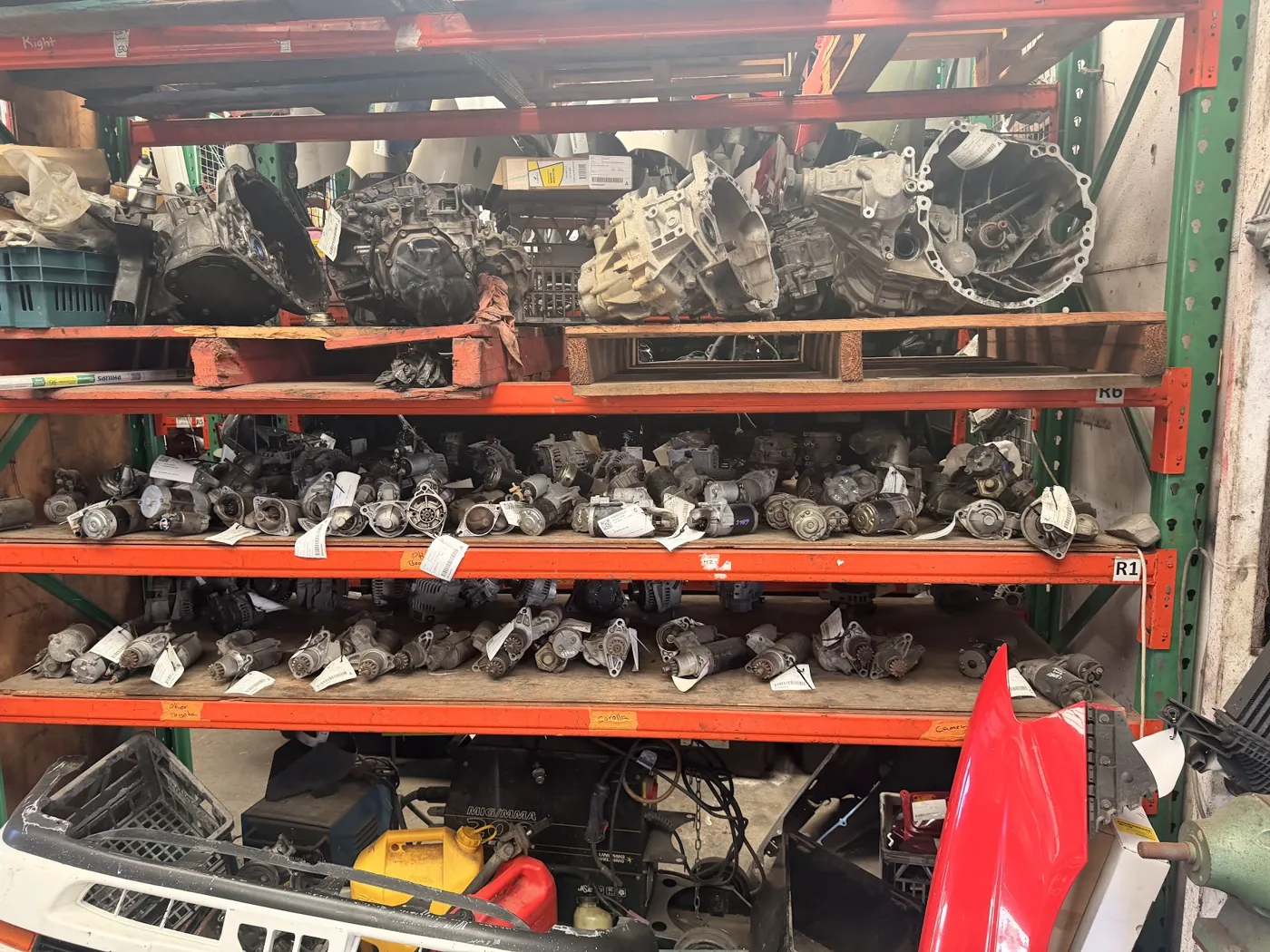Engines and engine parts at Gold Coast Car Parts, Molendinar